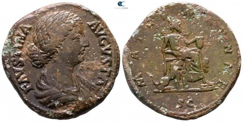 Faustina II AD 147-175. Rome
Sestertius Æ

30mm., 19,05g.



very fine