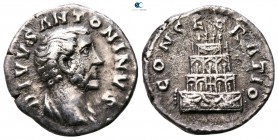 Divus Antoninus Pius Died AD 161. Rome. Denarius AR