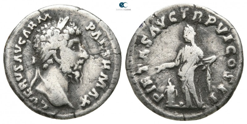 Lucius Verus AD 161-169. Rome
Denarius AR

18mm., 2,61g.



nearly very f...