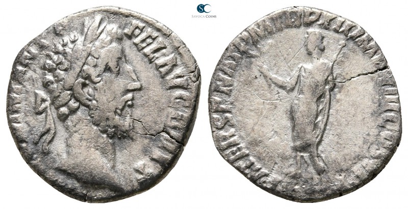 Marcus Aurelius AD 161-180. Rome
Denarius AR

16mm., 2,32g.



nearly ver...