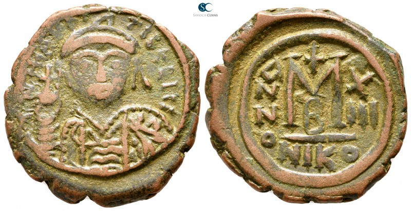 Maurice Tiberius AD 582-602. Nikomedia
Follis Æ

29mm., 11,88g.



very f...