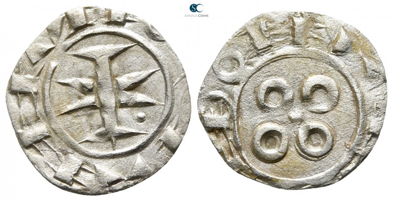 AD 1300-1400. Feudal. Languedoc. Melgueil 
Denier AR

17mm., 0,78g.



ve...