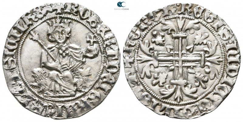 Roberto I il Saggio (the Wise) d'Angiò AD 1309-1343. Napoli (Regno)
Gigliato AR...