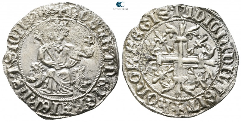 Roberto I il Saggio (the Wise) d'Angiò AD 1309-1343. Napoli (Regno)
Gigliato AR...