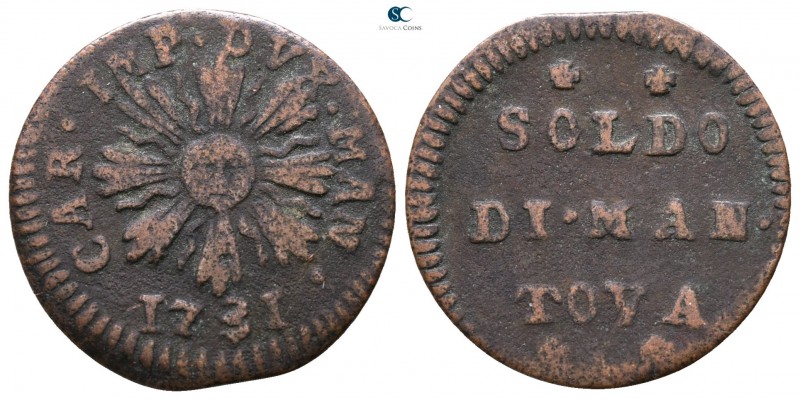 Italy. Mantova. Carlo VI d'Asburgo AD 1707-1740.
Soldo, 1731

20mm., 2,24g.
...