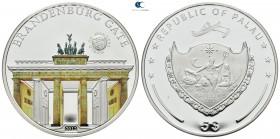 Republic of Palau.  AD 2012. with certificate of authenticity.. 5 Dollars Ar
