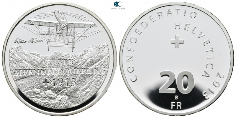 Switzerland. AD 2013.
20 Franken AR

33mm., 20g.

proof