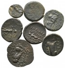 Lot of 7 greek bronze coins / SOLD AS SEEN, NO RETURN!<br><br>very fine<br><br>