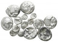 Lot of ca. 15 ionian silver fractions / SOLD AS SEEN, NO RETURN!<br><br>nearly very fine<br><br>
