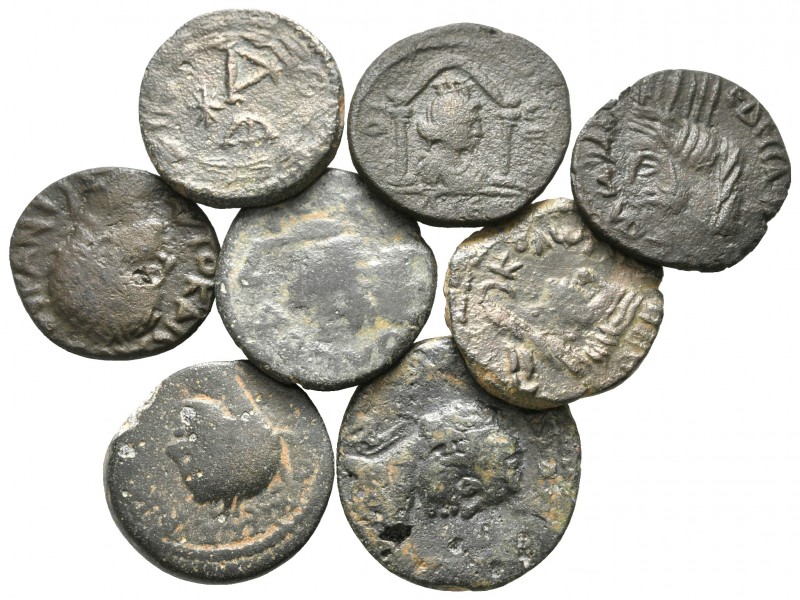 Lot of ca. 8 roman provincial bronze coins / SOLD AS SEEN, NO RETURN!

very fi...