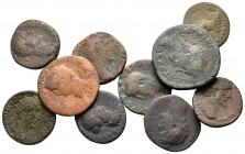 Lot of ca. 10 roman bronze coins / SOLD AS SEEN, NO RETURN!<br><br>fine<br><br>