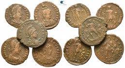 Lot of ca. 5 roman bronze coins / SOLD AS SEEN, NO RETURN!<br><br>nearly very fine<br><br>