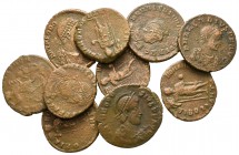 Lot of ca. 10 roman bronze coins / SOLD AS SEEN, NO RETURN!<br><br>nearly very fine<br><br>