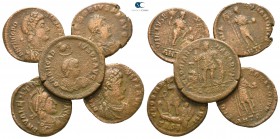 Lot of 5 roman bronze coins / SOLD AS SEEN, NO RETURN!<br><br>nearly very fine<br><br>