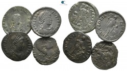 Lot of 4 roman bronze coins / SOLD AS SEEN, NO RETURN!<br><br>very fine<br><br>
