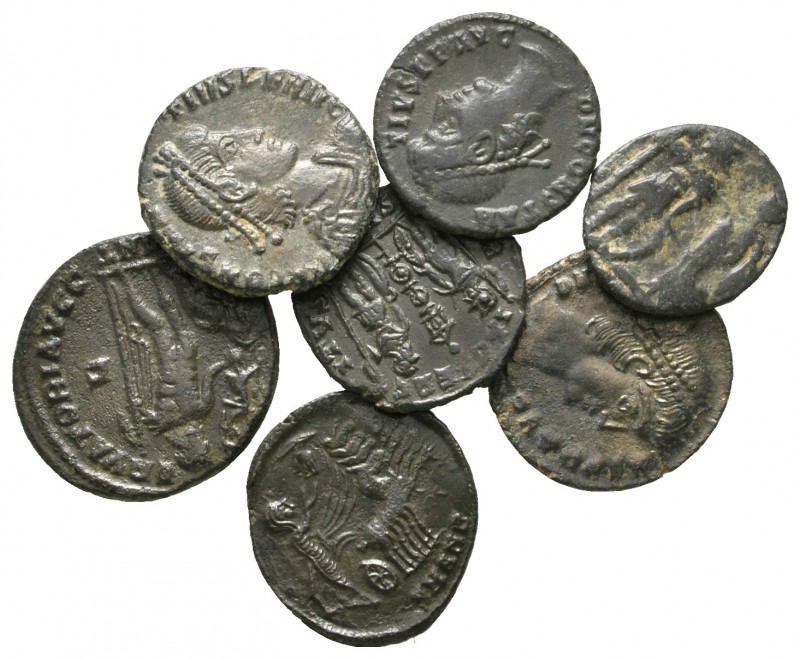 Lot of ca. 7 roman bronze coins / SOLD AS SEEN, NO RETURN!

very fine
