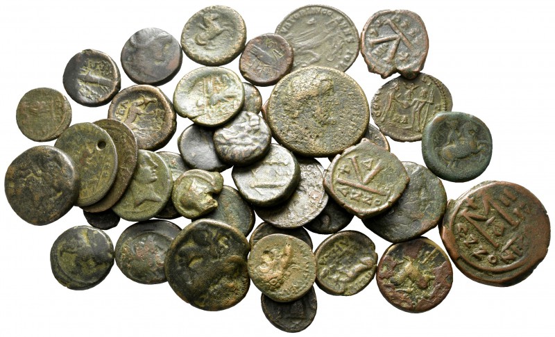 Lot of ca. 40 ancient bronze coins / SOLD AS SEEN, NO RETURN!

nearly very fin...