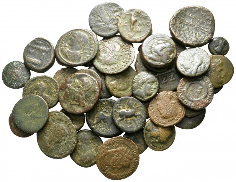 Lot of ca. 40 ancient bronze coins / SOLD AS SEEN, NO RETURN!

very fine