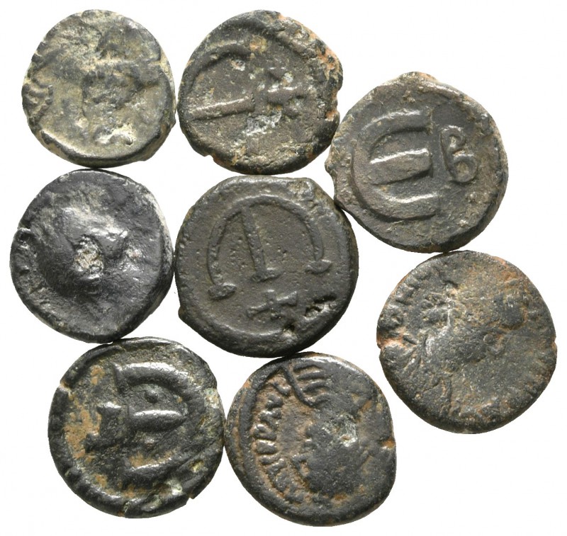 Lot of ca. 8 byzantine bronze coins / SOLD AS SEEN, NO RETURN!

very fine
