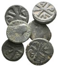 Lot of 6 byzantine bronze coins / SOLD AS SEEN, NO RETURN!<br><br>very fine<br><br>