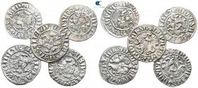 Lot of 5 medieval silver coins / SOLD AS SEEN, NO RETURN!
<br><br>very fine<br><br>