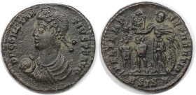Römische Münzen, MÜNZEN DER RÖMISCHEN KAISERZEIT. Constantius II. (337-361 n. Chr). 1/2 Centenionalis. (4.14 g. 20.5 mm) Vs.: DN CONSTANTIVS PF AVG, B...