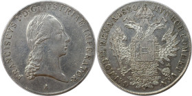 RDR – Habsburg – Österreich, KAISERREICH ÖSTERREICH. Österreich-Ungarn. Franz II.(I) (1792-1835). Taler 1820 A. Silber. Dav. 7. Fast Stempelglanz...