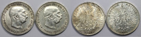 RDR – Habsburg – Österreich, Lots und Sammlungen. KAISERREICH ÖSTERREICH. Österreich-Ungarn. Franz Joseph I. (1848-1916). 2 x 2 Kronen 1912. Jaeger 40...