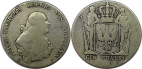 Altdeutsche Münzen und Medaillen, BRANDENBURG IN PREUSSEN. Friedrich Wilhelm II. (1786-1797). Taler 1795. Silber. Dav. 2599. Schön-sehr schön