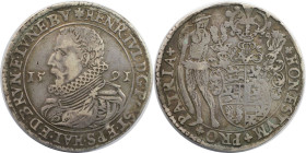 Altdeutsche Münzen und Medaillen, BRAUNSCHWEIG - WOLFENBÜTTEL. Heinrich Julius (1589-1613). Reichstaler 1591, Goslar. Silber. 28,83 g. Dav. 9072, Welt...