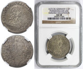 Altdeutsche Münzen und Medaillen, POMERANIA. Karl XI. (1660-1697) Schweden. 1/3 Taler 1673 DS, Unter schwedischer Besatzung Struck. Kleine Minze Randc...