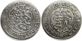 Altdeutsche Münzen und Medaillen, SACHSEN - ALBERTINE. Johann Georg I. (1615-1656). 1/24 Taler (Groschen) 1638 SD. Silber. KM 71. Sehr schön+