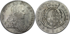 Altdeutsche Münzen und Medaillen, SACHSEN - ALBERTINE. Friedrich August III. (1763-1806). Konv.-Taler 1797 IEC. Silber. Dav. 2701, Buck 198d, Slg. Mer...