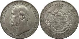 Altdeutsche Münzen und Medaillen, SACHSEN - COBURG - GOTHA. Ernst II. (1844-1893). Vereinstaler 1862 B. Silber. Sehr schön+
