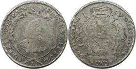 Altdeutsche Münzen und Medaillen, WÜRZBURG - BISTUM. Adam Friedrich von Seinsheim (1755-1779). 20 Kreuzer 1764 L / MWP. Silber. KM 379. Fast Vorzüglic...
