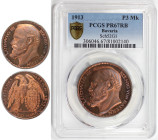 Deutsche Münzen und Medaillen ab 1871, REICHSSILBERMÜNZEN, Bayern. Ludwig III. (1913-1918). Proof 3 Mark 1913. Schaaf -52 / G1, KM X-M2. PCGS PR 67 Re...
