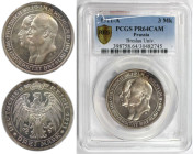 Deutsche Münzen und Medaillen ab 1871, REICHSSILBERMÜNZEN, Preußen. Wilhelm II. (1888-1918). 3 Mark 1911 A. Universität Breslau Jahrhundertfeier. Silb...