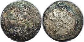 Europäische Münzen und Medaillen, Niederlande / Netherlands. Holland. 1/2 Leeuwendaalder 1589. Typ I. Silber. 11,79 g. Delm. 870, PW. 23, V. 48.4. Seh...