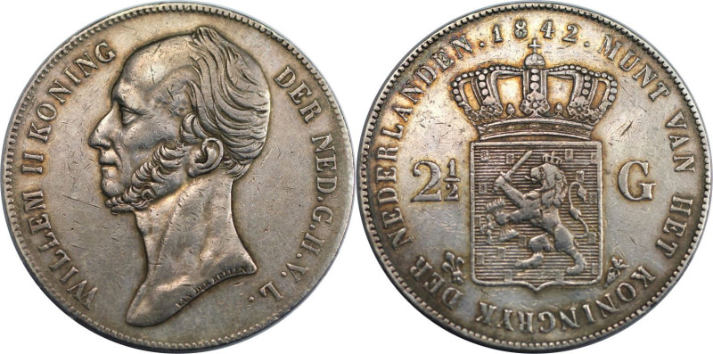 Europäische Münzen und Medaillen, Niederlande / Netherlands. Wilhelm II. (1840-1...