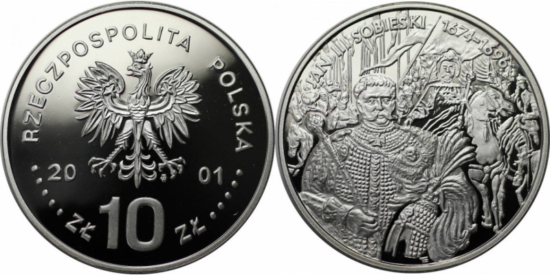 Europäische Münzen und Medaillen, Polen / Poland. Jan III. Sobieski. 10 Zlotych ...
