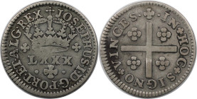 Europäische Münzen und Medaillen, Portugal. Joseph I. 80 Reis ND (1750-1777). Silber. KM 238.1. Sehr schön