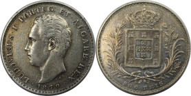 Europäische Münzen und Medaillen, Portugal. Ludwig I. 500 Reis 1879. Silber. KM 509. Sehr schön-vorzüglich