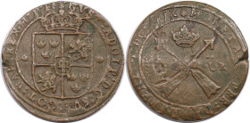 Europäische Münzen und Medaillen, Schweden / Sweden. Gustav II Adolf. 1 Öre 1629, Dalarna. Kupfer. Schön-sehr schön