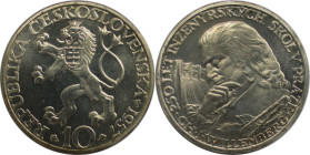 Europäische Münzen und Medaillen, Tschechoslowakei / Czechoslovakia. 250 Jahre der Tschechischen Technischen Universität. 10 Kronen 1957. 12,0 g. 0.50...