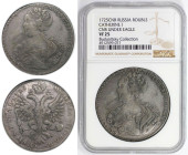 Russische Münzen und Medaillen, Katharina I. (1725-1727). 1 Rubel 1725 SPB, St. Petersburg. Silber. Bitkin 127, KM 169. NGC VF 25. (Budanitsky Collect...