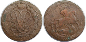 Russische Münzen und Medaillen, Elizabeth (1741-1762). 2 Kopeken 1757, Kupfer. Sehr schön