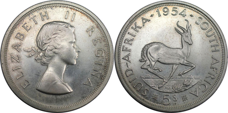 Weltmünzen und Medaillen, Südafrika / South Africa. Elizabeth II. 5 Shillings 19...