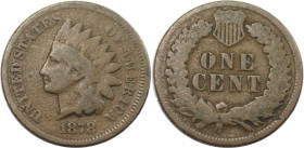 Weltmünzen und Medaillen, Vereinigte Staaten / USA / United States. 1 Cent 1878. KM 90a. Sehr schön