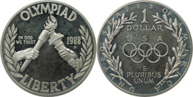 Weltmünzen und Medaillen, Vereinigte Staaten / USA / United States. XXIV. Olympisches Sommerspiele 1988 in Seoul - Olympischen Feuers. 1 Dollar 1988 S...