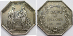 Medaillen und Jetons, Gedenkmedaillen. Frankreich / France. Medaille 1800. Vs.: LA SAGESSE FIXE LA FORTUNE, Minerva n. r. stehende mit Helm und Gorgon...